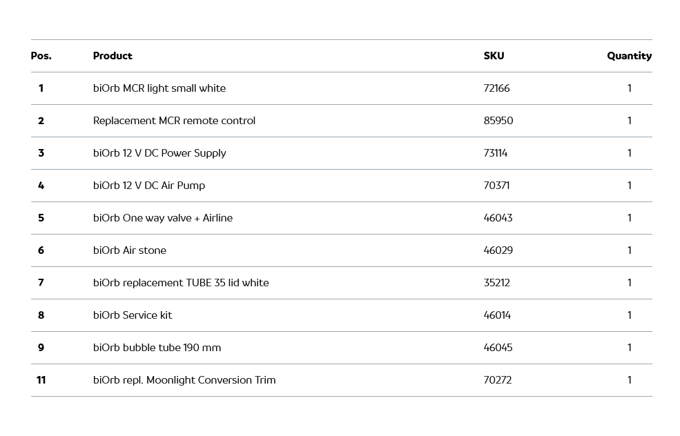 Аквариум biOrb TUBE 35 MCR white