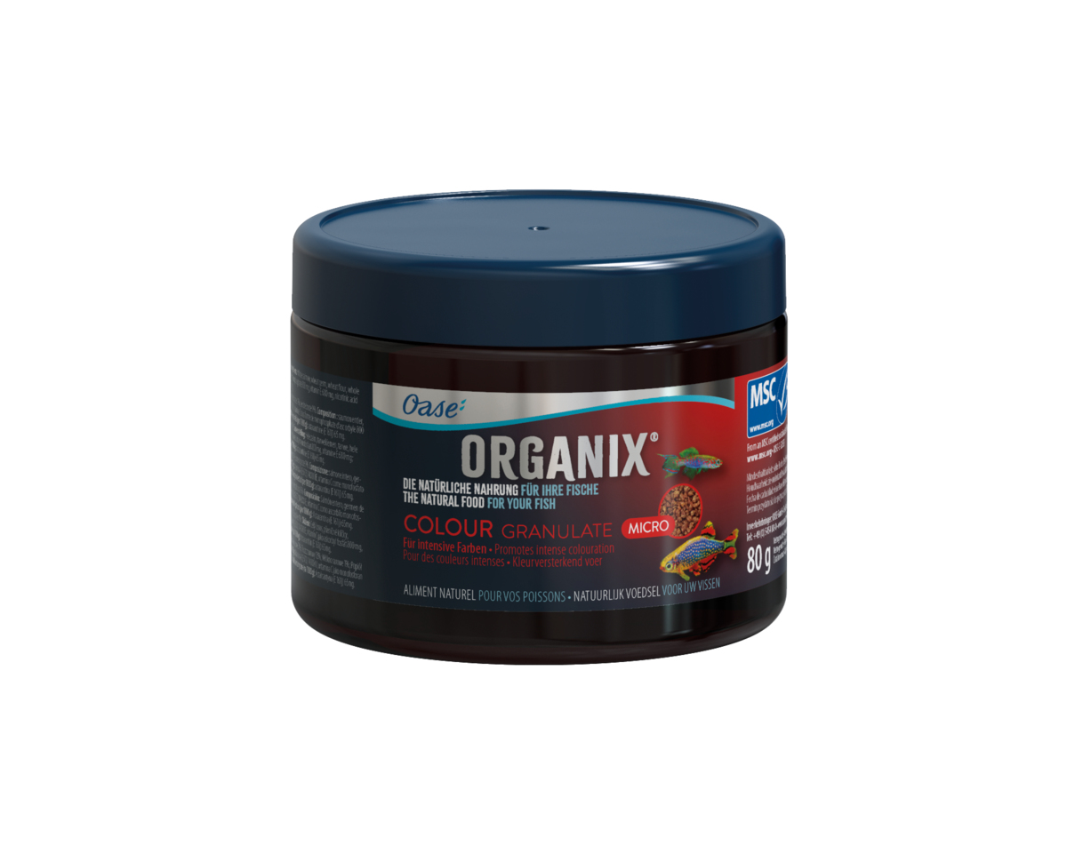 Корм для сохранения цвета всех рыб, ORGANIX Micro Colour Granulate 150 ml