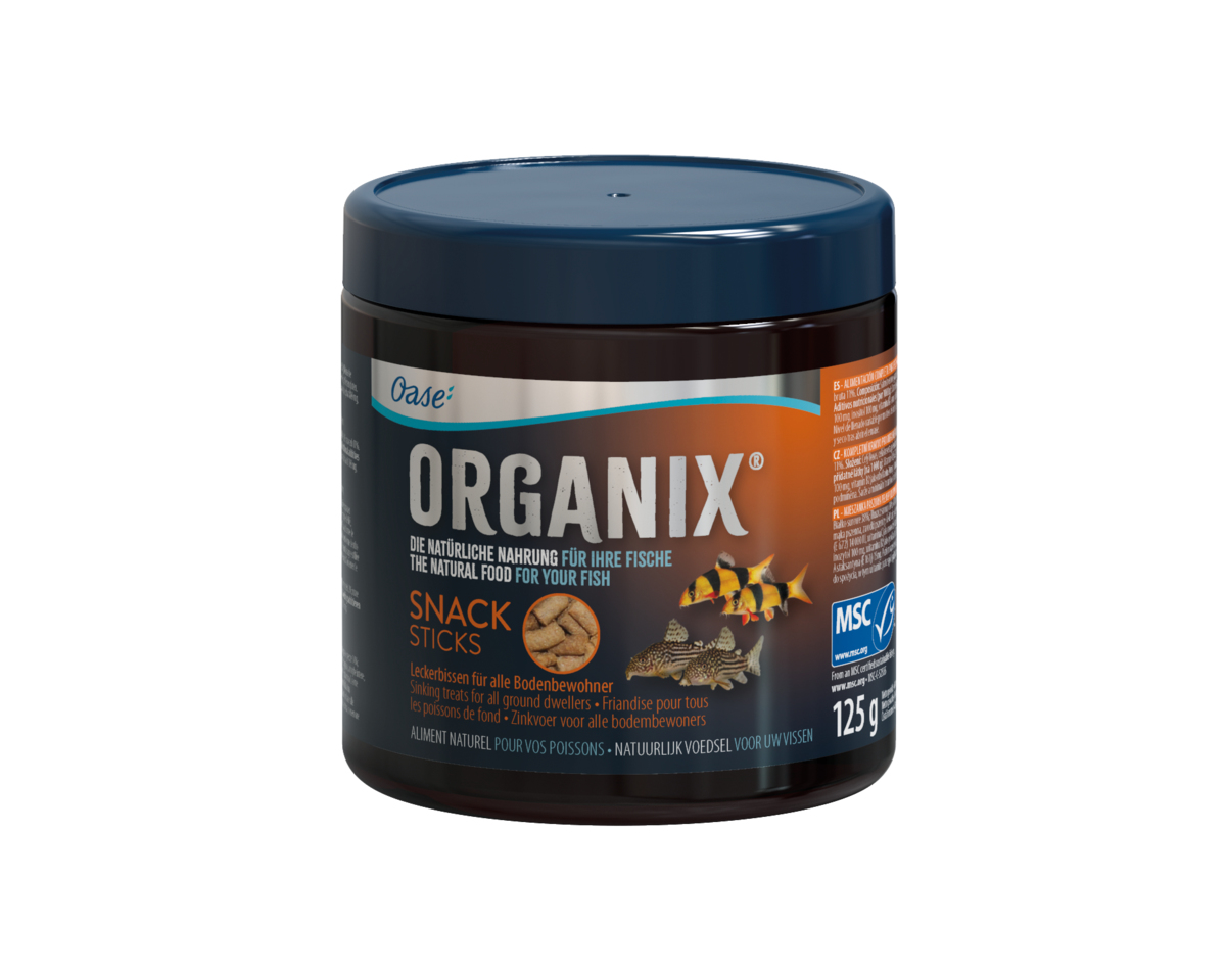 Корм для рыбы с высокими энергетическими потребностями, ORGANIX Snack Sticks 250 ml