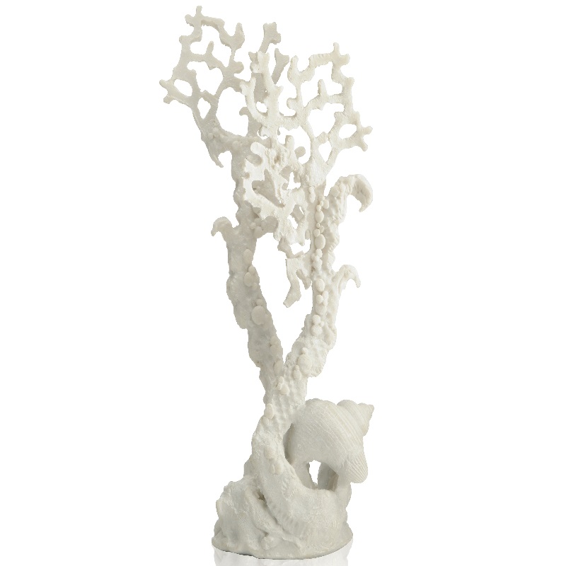 Декоративный элемент "Коралл", Fan coral ornament white  