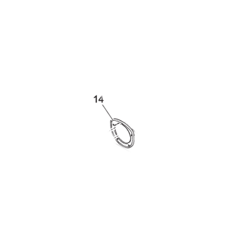 Прокладка, Gasket waste channel DF XL connector