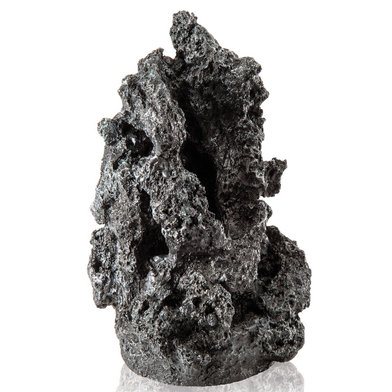 Декоративный элемент "Черный минерал",  mineral stone ornament black