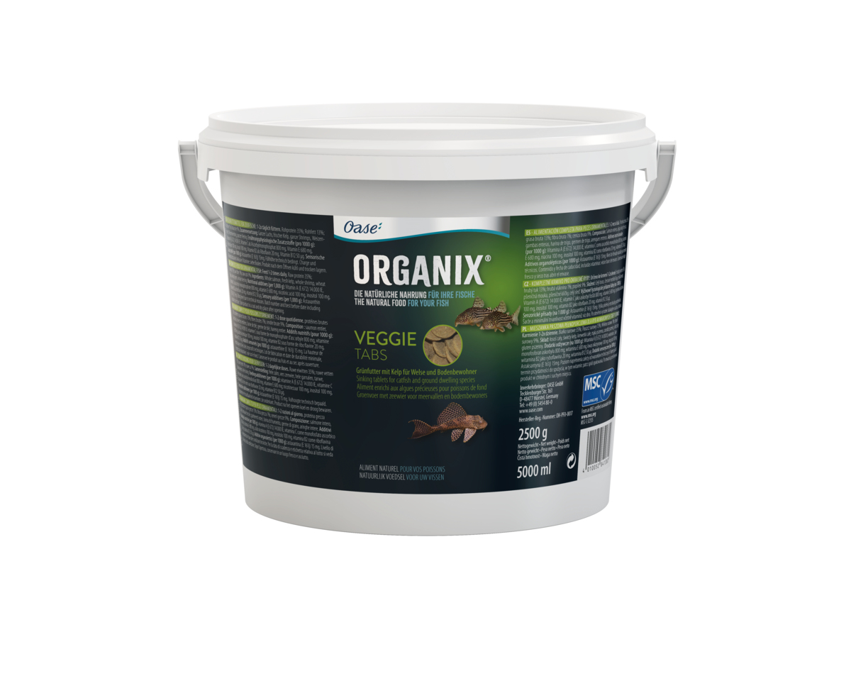 Корм для донных рыб, ORGANIX Veggievore Tabs 5 l
