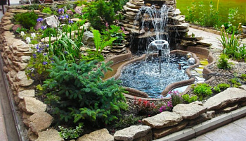 Как сделать альпийскую горку с водопадом